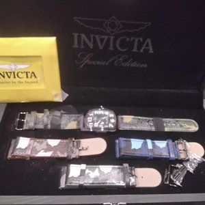 Invicta Limited Edition Men Watch Flame Fusion with additional straps Model1026